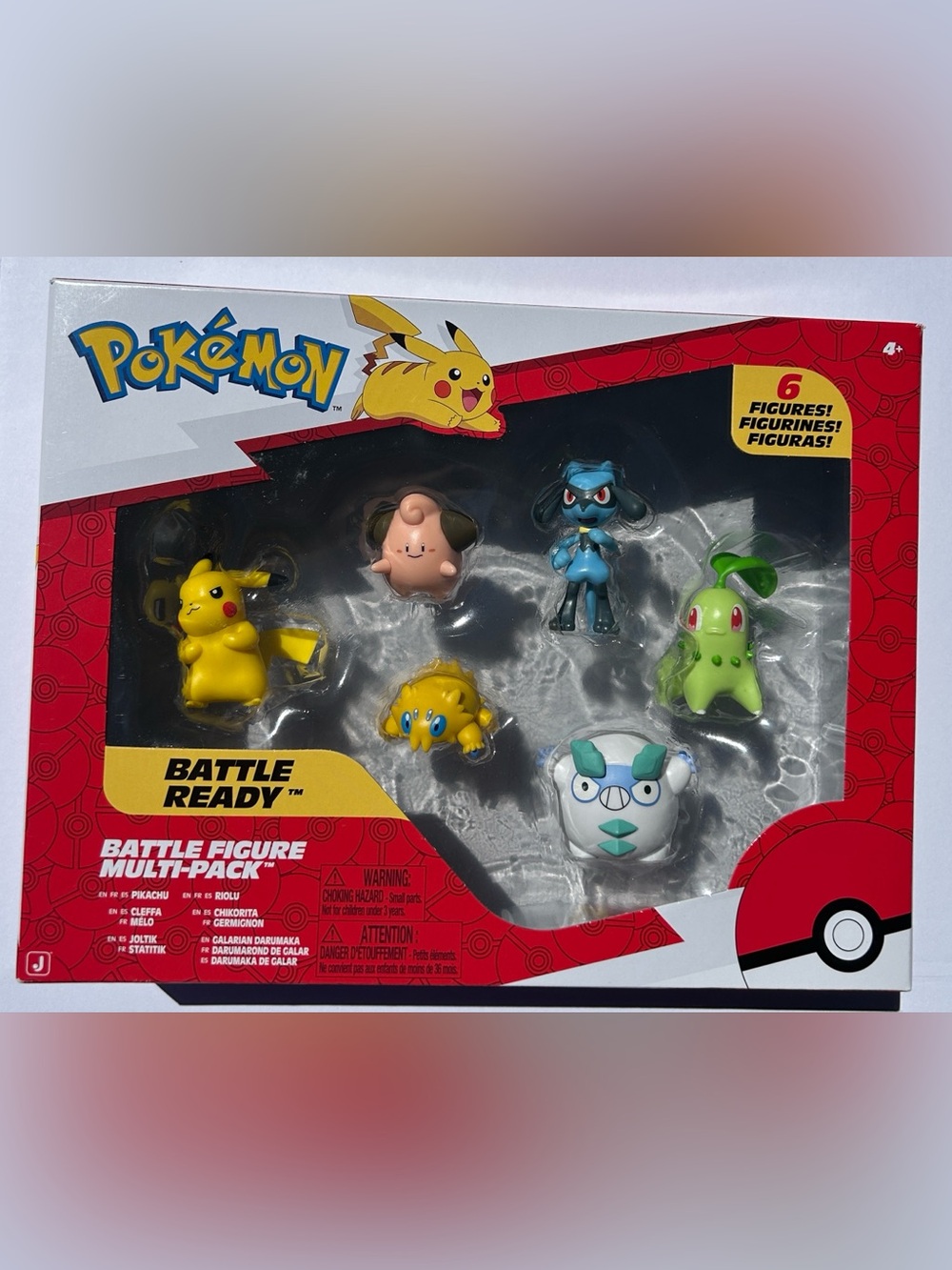 Pokemon Battle Ready Figure Multi-Pack - Yellow/Green/Blue